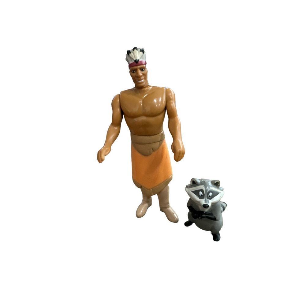 Disneys’s Pocahontas Toys - Chief Powhatan & Meeko The Raccoon